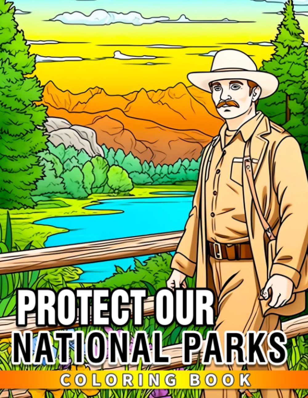 Protect Our National Parks: An Educational Coloring Book for Kids - Learn, Color, and Preserve