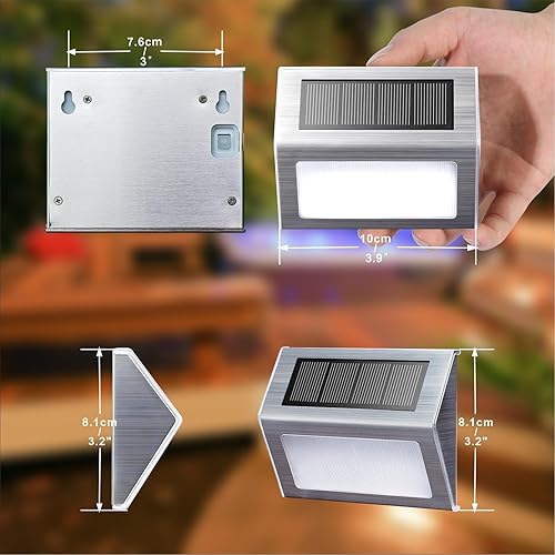 Miniatura 2 de Luces solares para exteriores, para la decoración de los corredores, cubierta, escaleras, garaje, cercas y postes