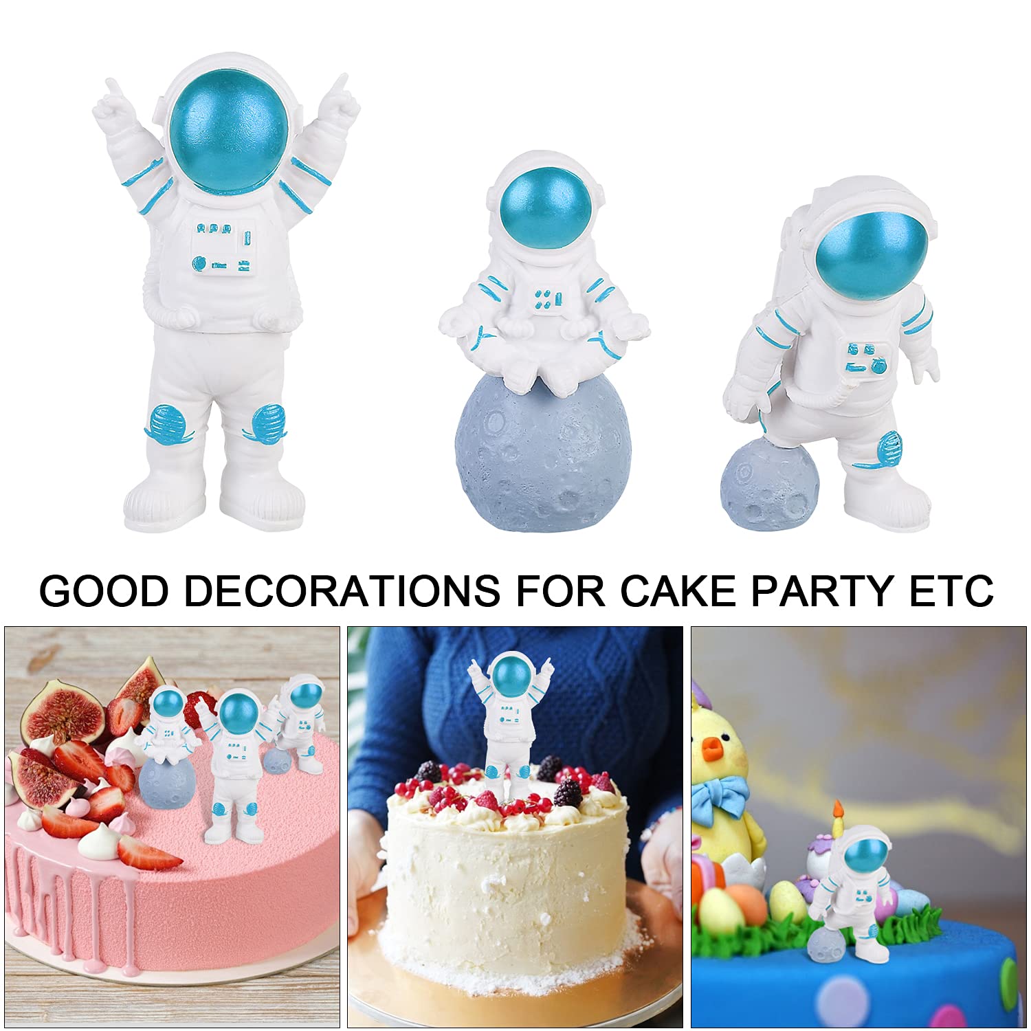 Figurines D'astronaute En Résine Personnage Créatif Ornement De