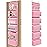 SpaceHacks 6-Tier Over The Door Organizer Hanging Storage Organizers with Clear Window 40lb Large Capacity Room Organizer for Pantry Bathroom Nursery Closet(Pink)