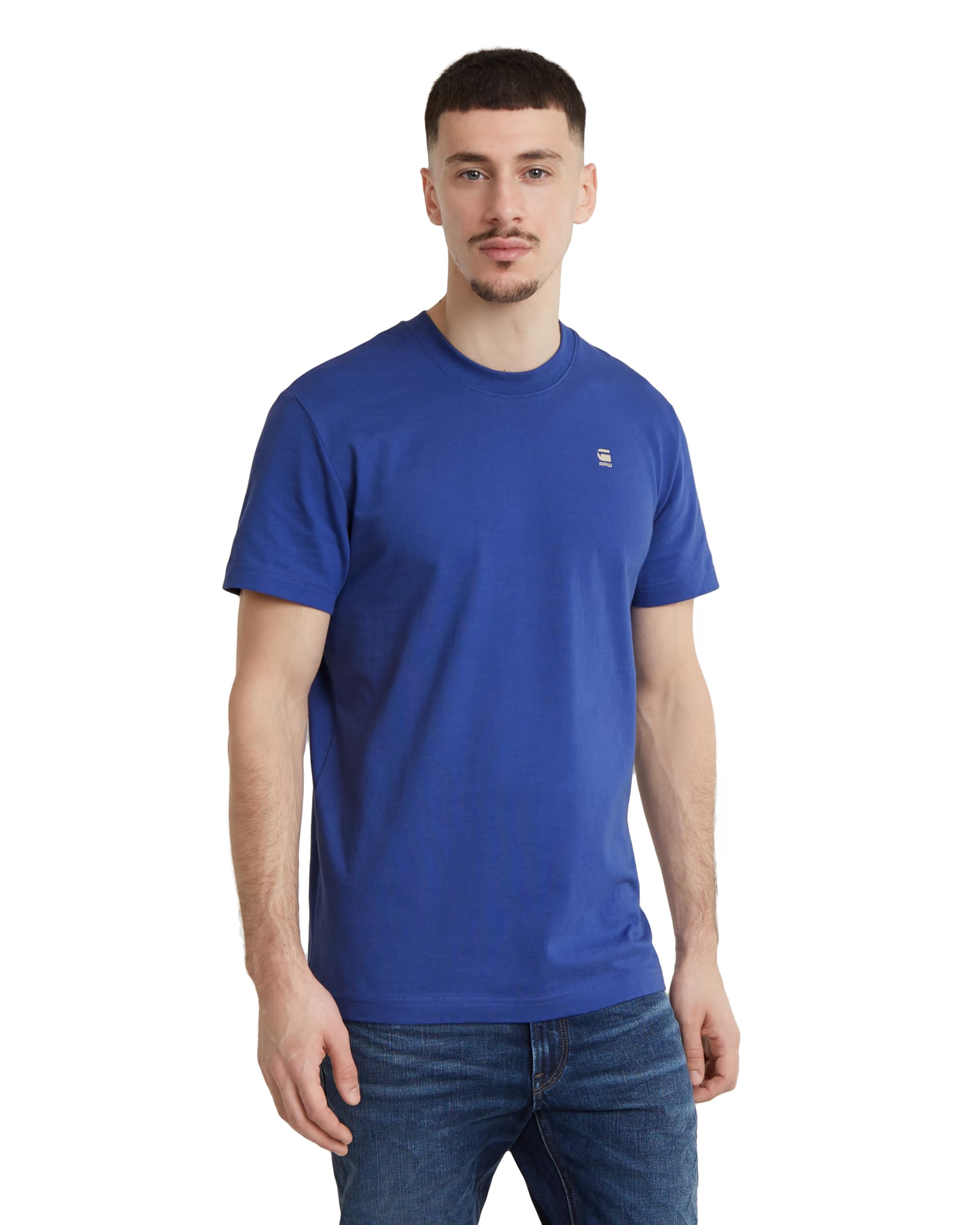 G-Star Men's RAW Painted Back Graphic T-Shirt, Blue (radar blue D24684-C336-1474), S