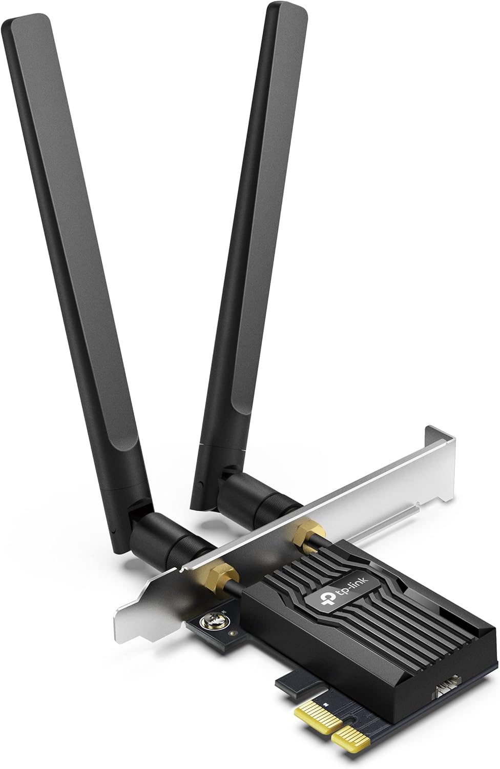 TP-Link Archer TX55E Tarjeta de Red PCLe AX3000, Wi-Fi 6 con Bluetooth 5.2, 2X Antenas Multidireccionales, Intel WiFi 6, Disipador de Calor, WPA3, Negro 3