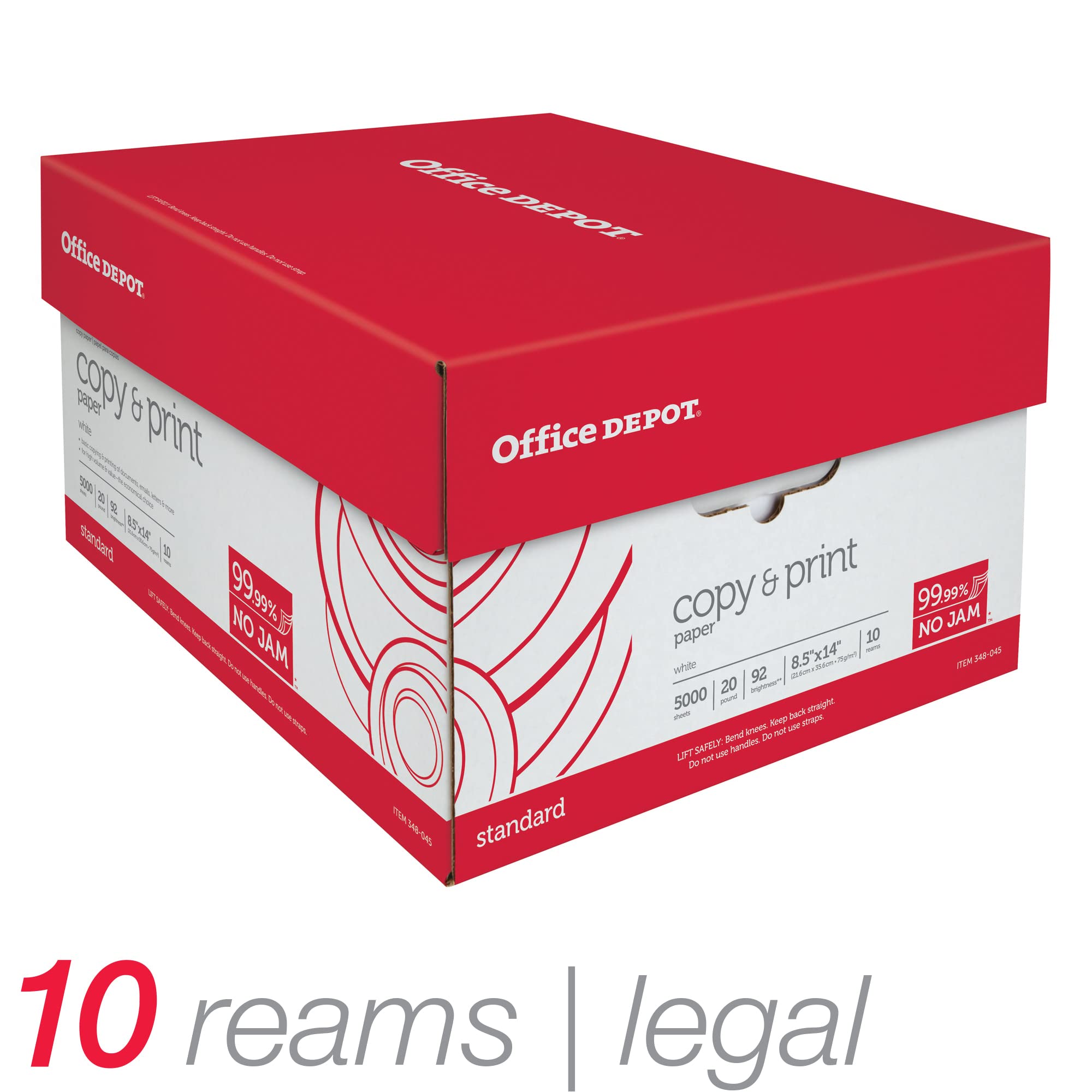 HP Office20 Copy Paper 8 12 x 11 92 Bright 20 Lb 500 Sheets Per Ream 10  Reams Per Case Pallet Of 40 Cases - Office Depot