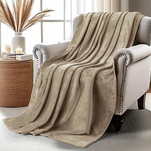 Utopia Bedding - Manta de microfibra de vellón, ligera, mullida, suave, antiestática, California king, color gris (102 x 96 pulgadas)