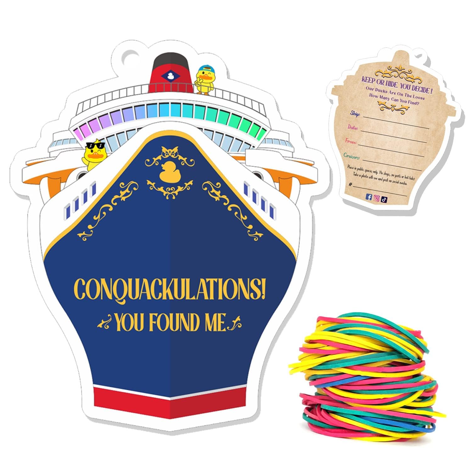 Amazon.com: Duck Tags, Cruising Tags for Hiding Rubber Ducks While Cruising, Ducking Games Card, 35 Cards, 35 Rubber Bands, 2.8 x 3.5 inches, Cruising Ship Design Tags : Office Products amazon-com-duck-tags-cruising-tags-for-hiding-rubber-ducks-while-cruising-ducking-games-card-35-cards-35-rubber-bands-2-8-x-3-5-inches-cruising-ship-design-tags-office-products