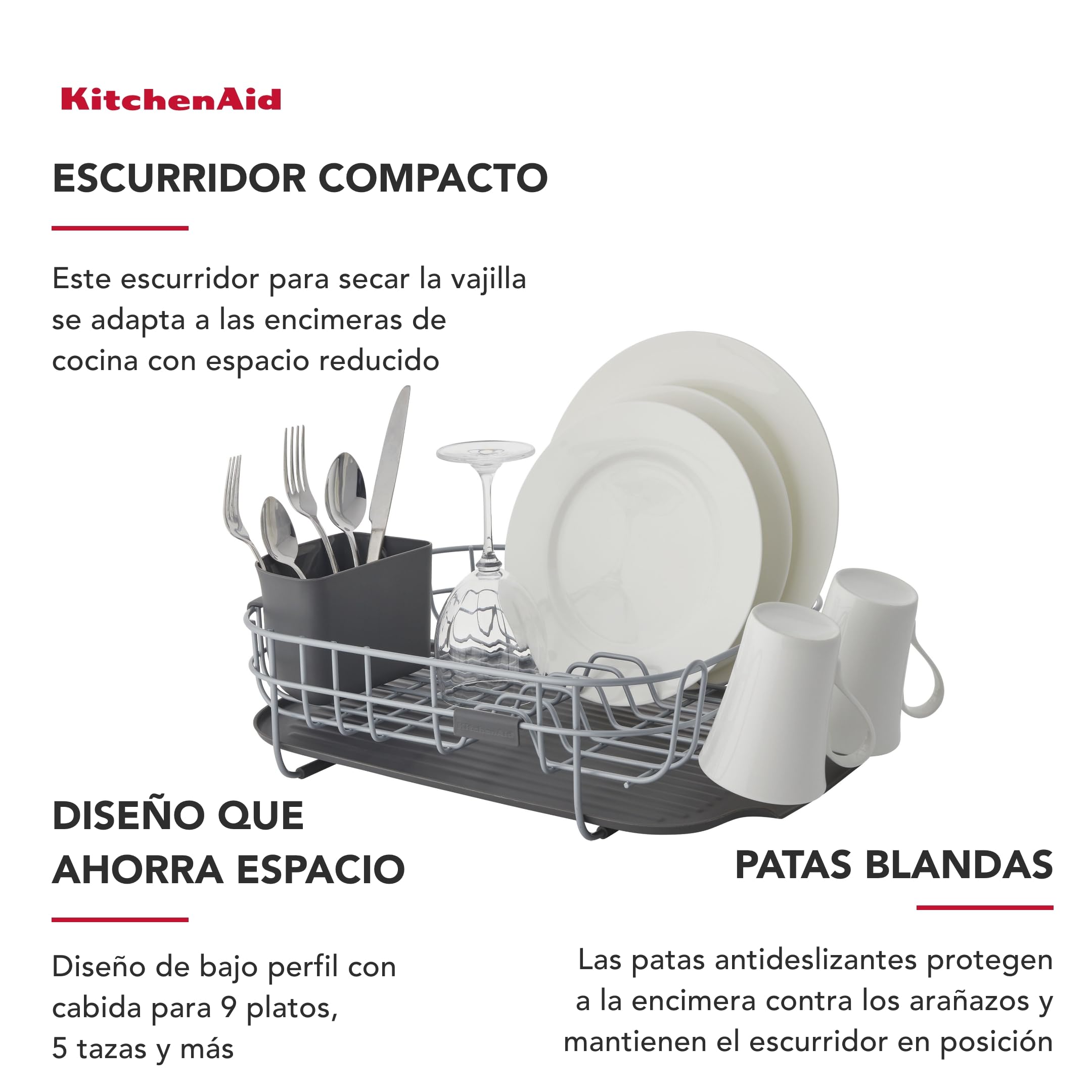 KitchenAid Escurreplatos de Perfil bajo