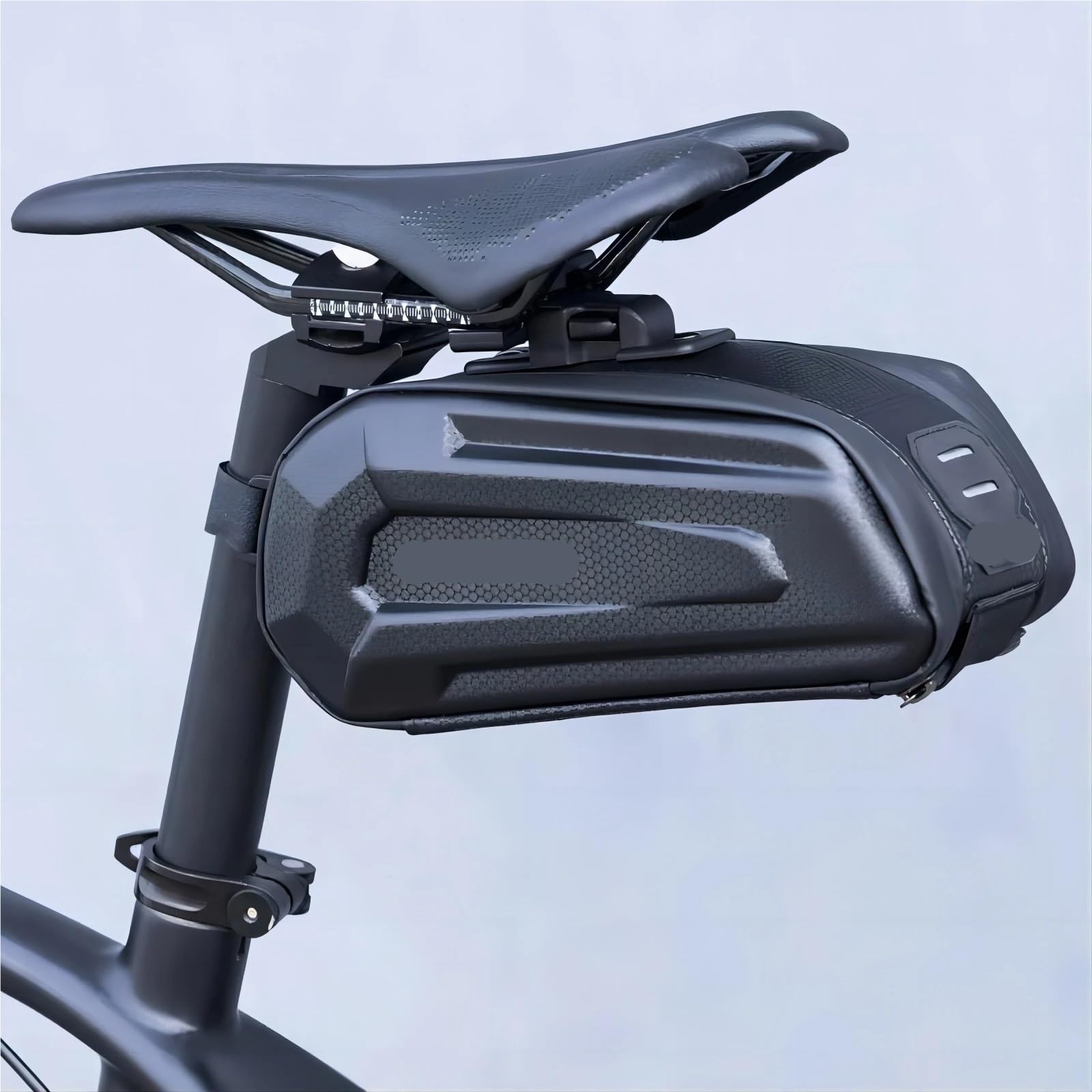 Borsa Da Sella Bici Borsa for bicicletta da 1,7 l, impermeabile, posteriore, grande capacità, reggisella a sgancio rapido, antiurto, doppia cerniera, accessori