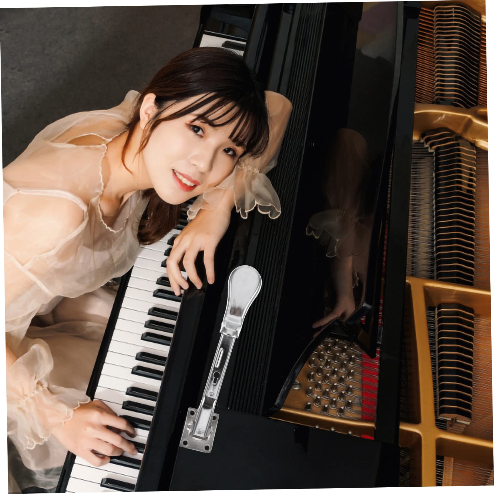 Pedali per Pianoforte Verticale per Migliorare le Prestazioni in Lega Argento 3pezzi Accessori Leggeri e Funzionali per Negozi di Musica e Riparazione Pianoforti