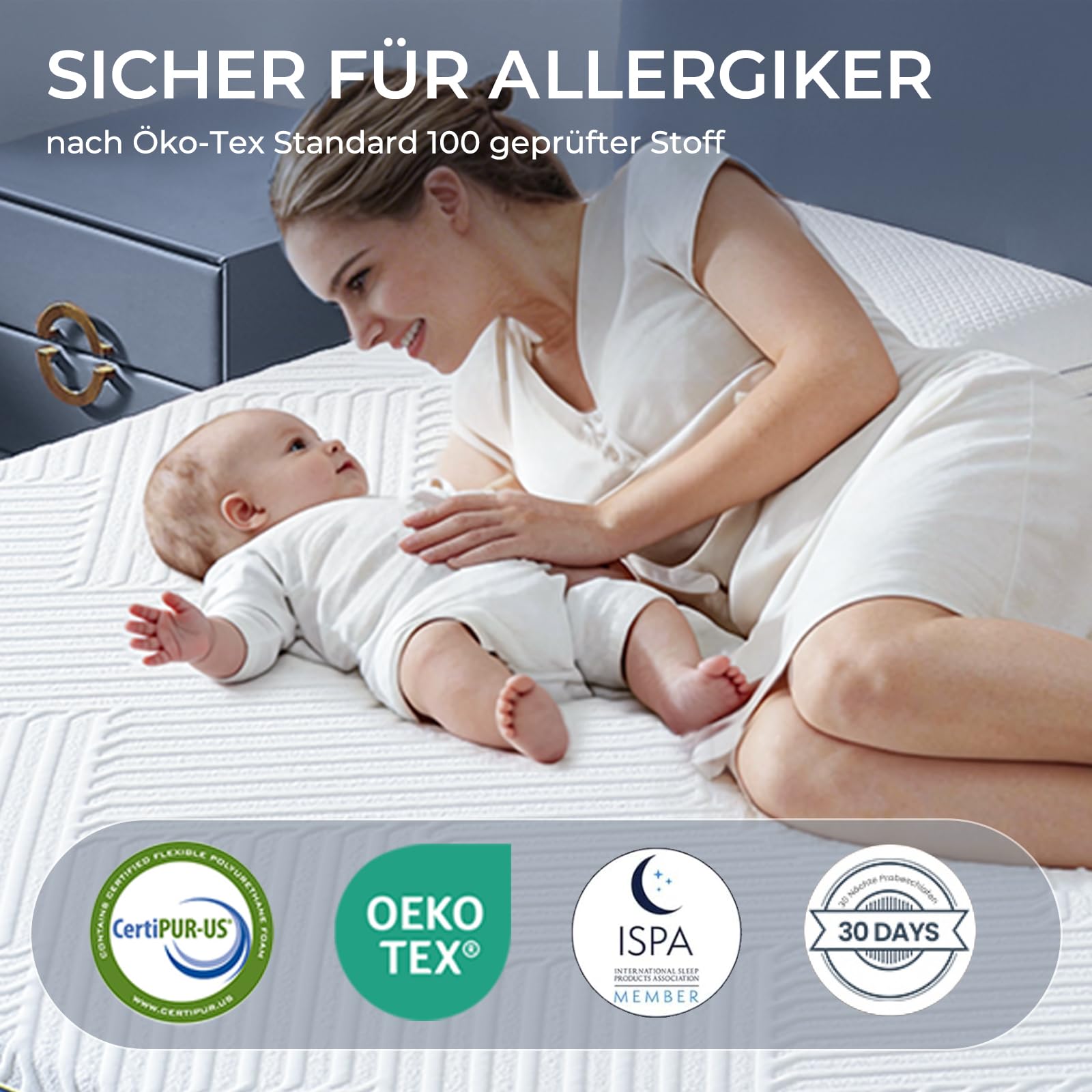 Schaum Matratze 90x200 cm Orthopädische 7-Zonen Kaltschaummatratze, Härtegrad 3 (H3), Öko-Tex Zertifiziert, Höhe 18 cm, 3-in-1 Ergonomische Rollmatratze | Öko-Tex 3-in-1 Ergonomische Kaltschaummatratze Hypoallergen Antibakteriell Bezug Abnehmbar Waschbar