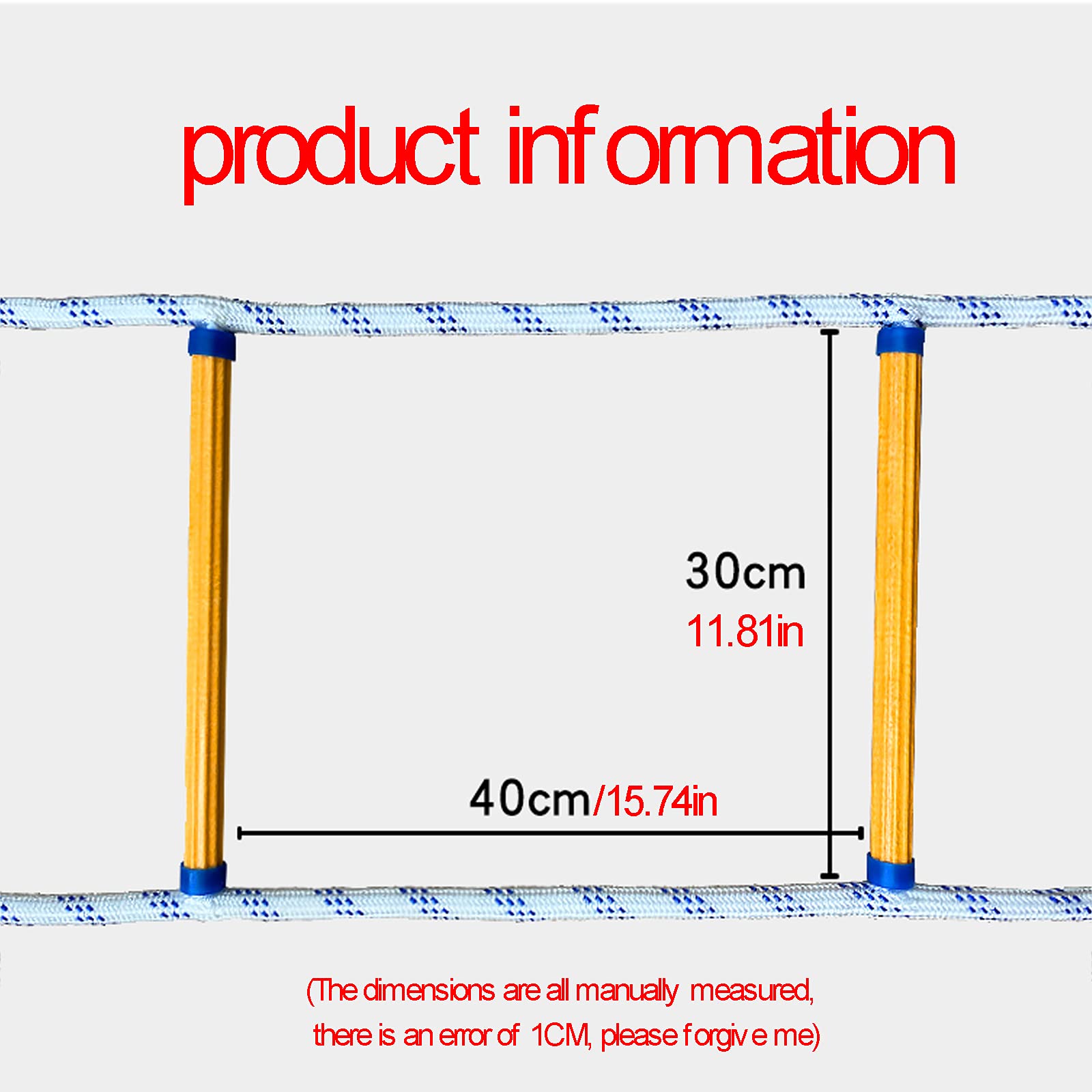 Scala Di Evacuazione Antincendio Touguqing - Portatile Per 2-6 Piani, In Nylon Con Moschettoni, 8m - Foto 13