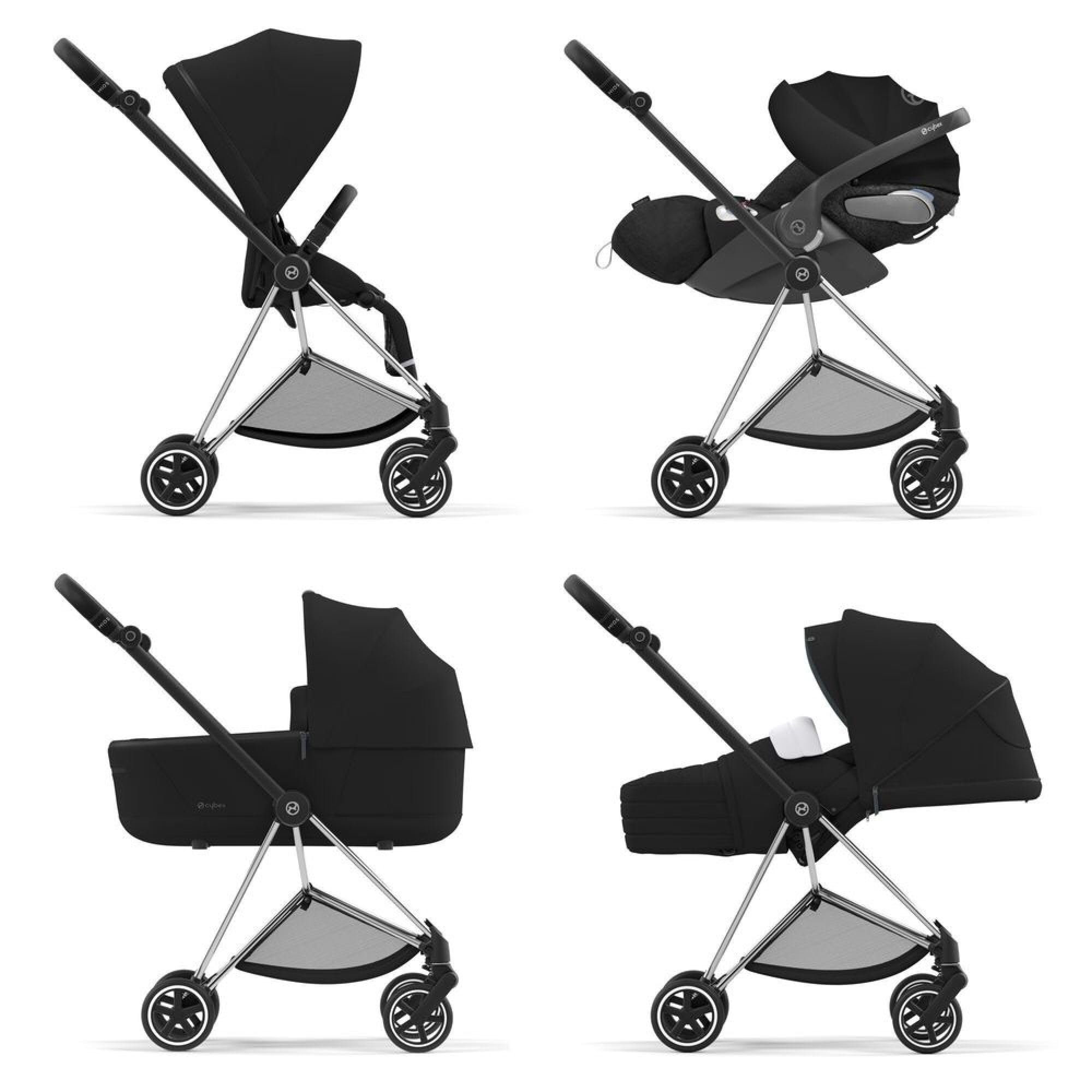 Châssis de poussette Mios 3 Chrome Black - Cybex