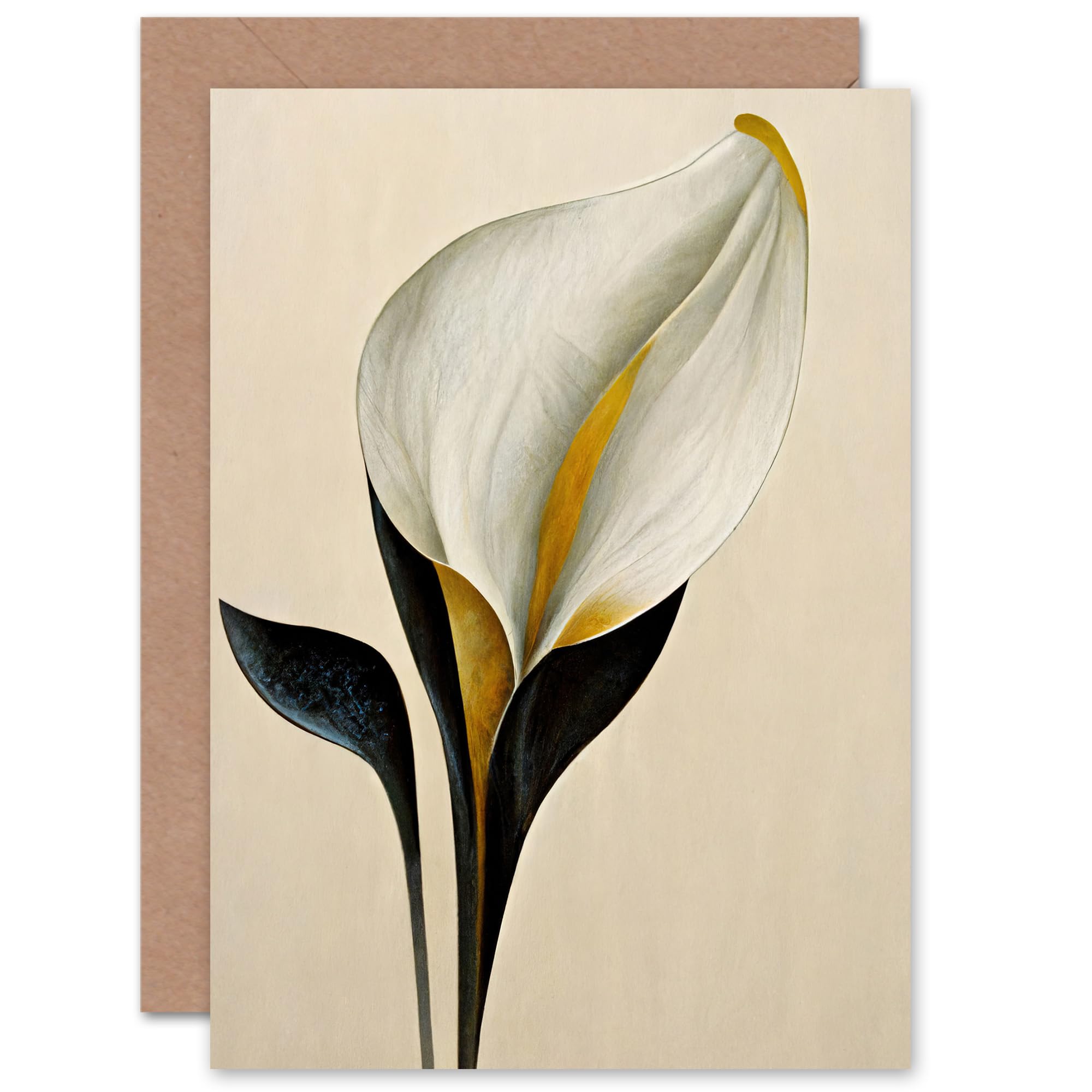 Artery8 Greeting Card - Cala Lily - Sympathy Card