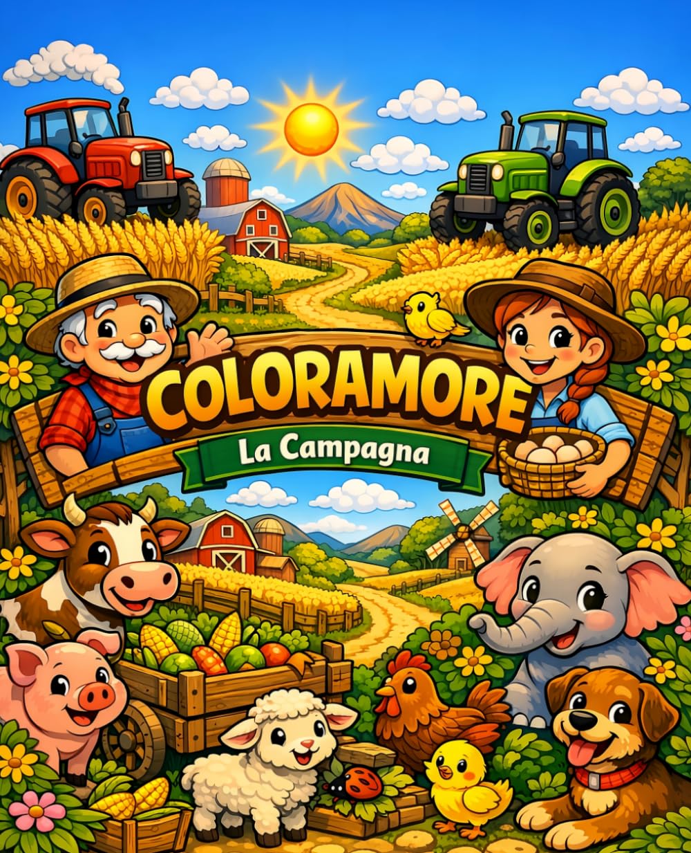 Coloramore - La campagna: Disegni da colorare (Coloramore - Libri da colorare per bambini – fantasia, creatività e amore per il colore)