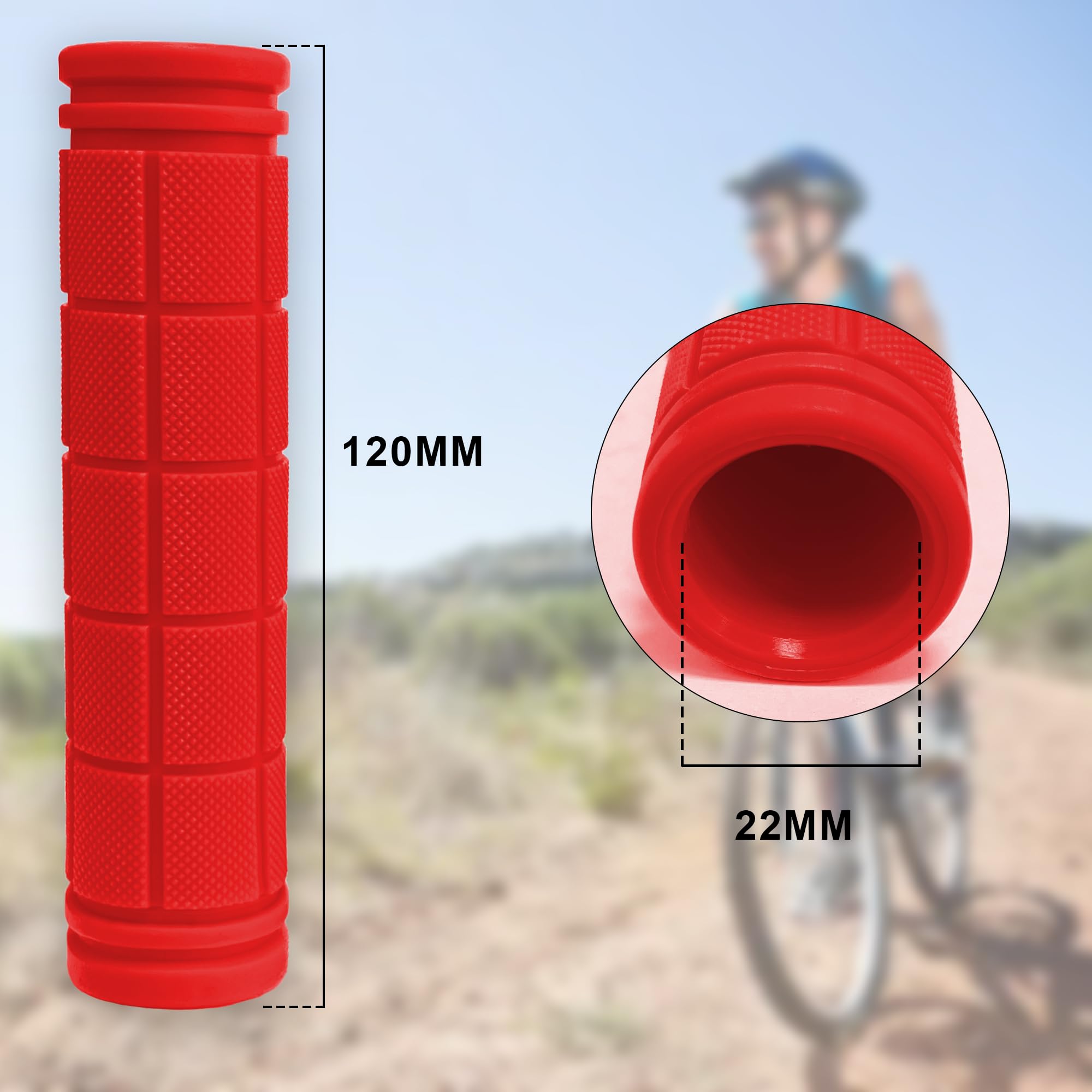 Manopole Per Bici FRSOHEWIN - Gomma Antiscivolo, 120mm, Per MTB E City Bike