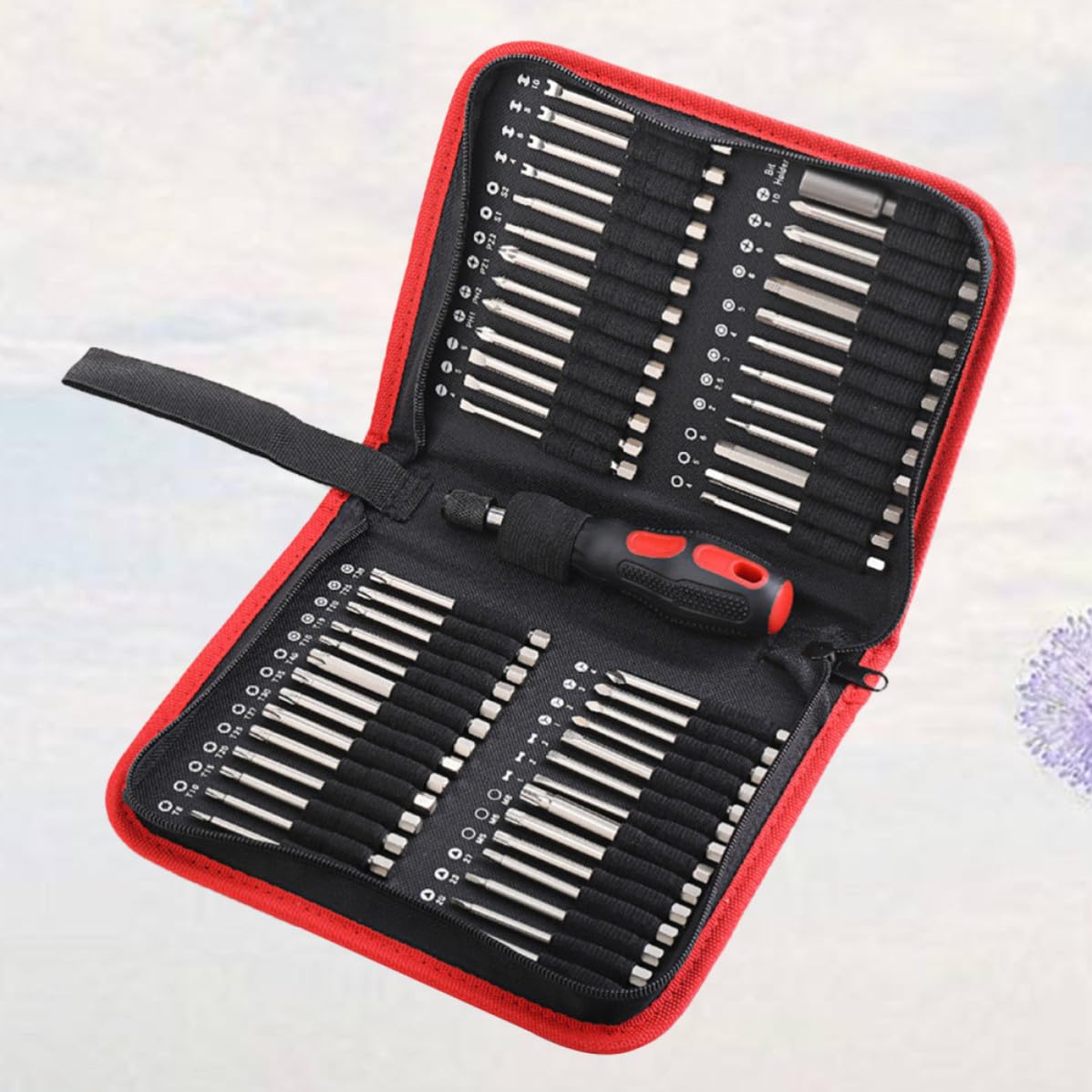 Juego de 55 Brocas Electrónicas para Destornillador, Forma de Cruz, Hexagonal y Triangular, de Metal Resistente y Buena Dureza para Uso Doméstico y Electrónico