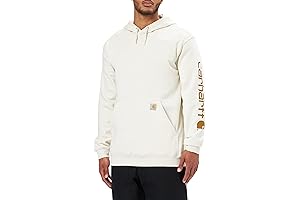 Men's Style Loose Fit Midweight Logo Sleeve Graphic Sweatshirt