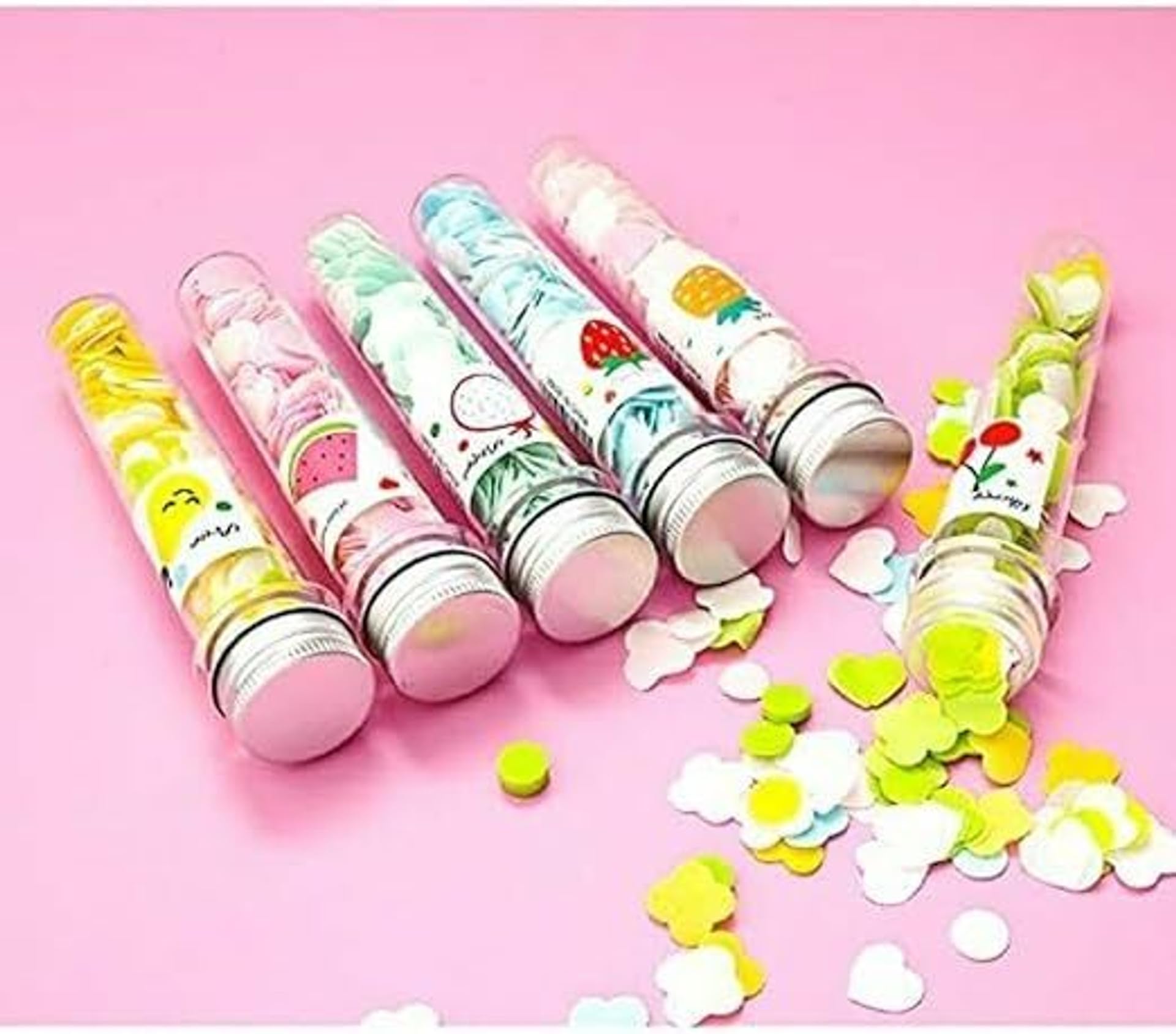 Eclet Pack of 2 Tube Shape Paper Soap Bottles | Multicolor Portable Hand Wash Sheets | Travel & School Hygiene Essentials | Soft Clean Disposable Soap-image-45
