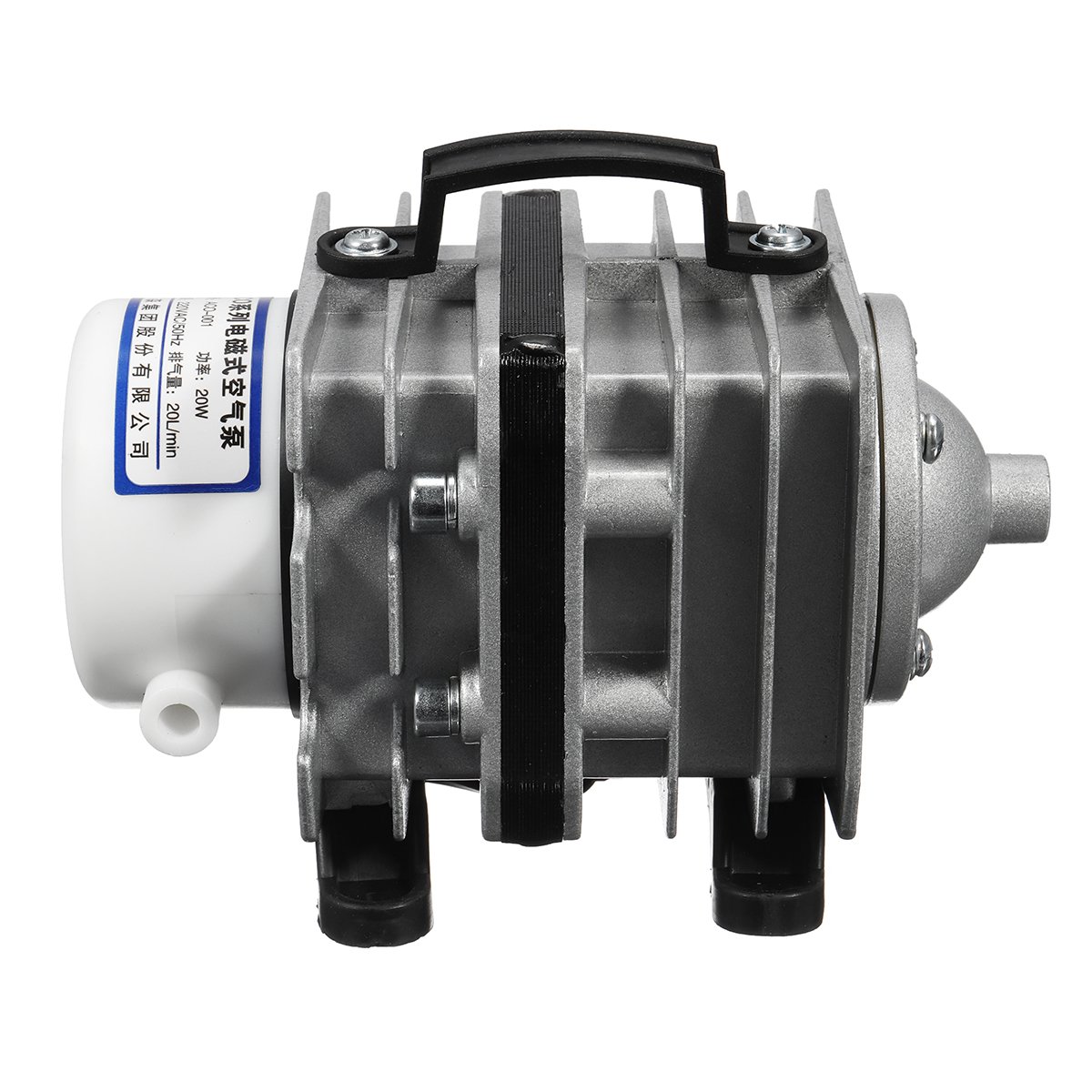 20W 220V Bomba De Aire Bomba De Aire De Oxígeno Electromagnético Hidroponía Acuario Estanque Tanque De Peces