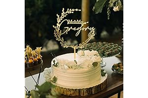 Exquisite Wedding Cake Topper: Personalized Anniversary Decoration