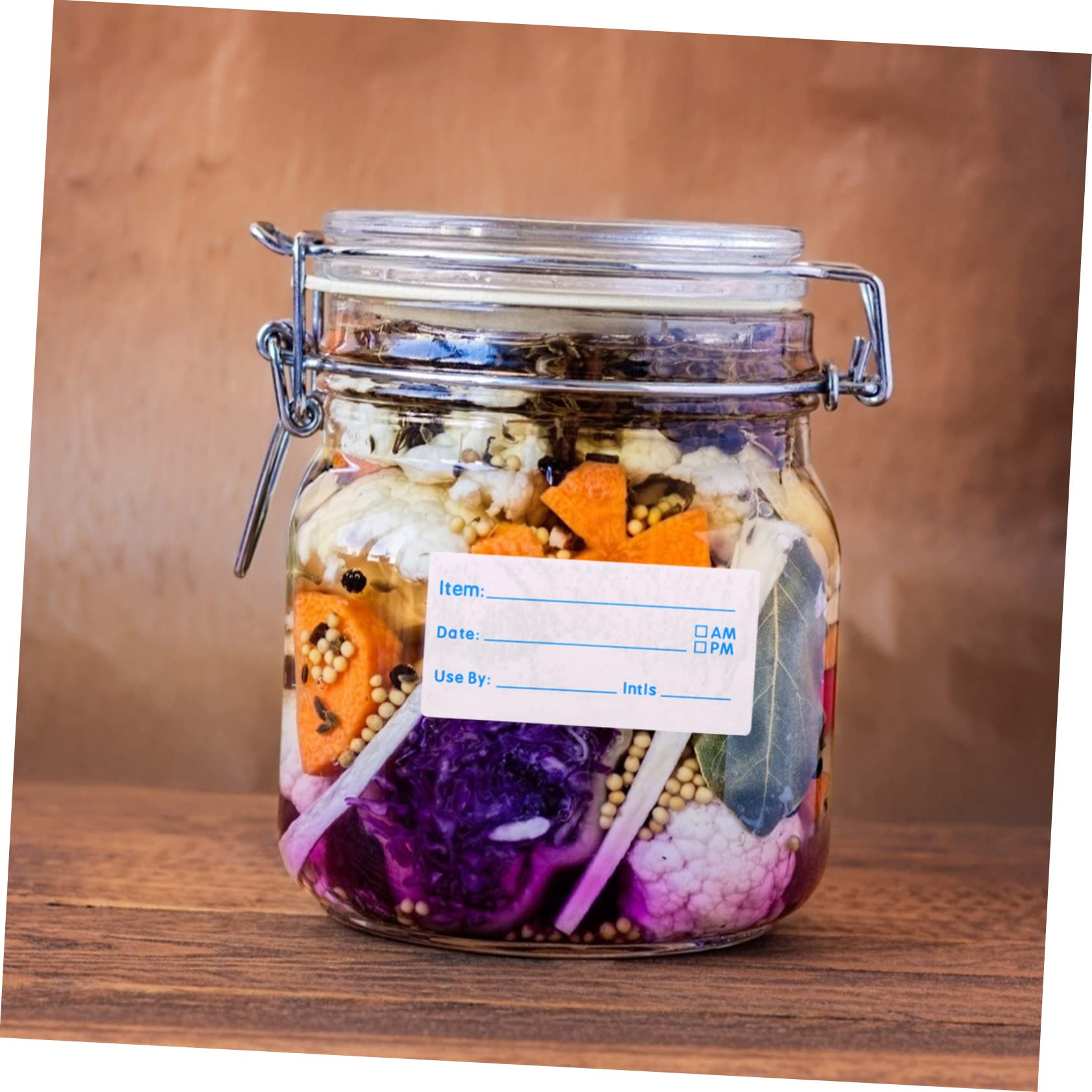 EXCEART 10rouleaux Autocollants Alimentaires Étiquettes Writable Pour Cuisine Étiquettes De Date Pour Stockage Et Préparation Des Aliments Pratiques Pour Pots Et Bouteilles