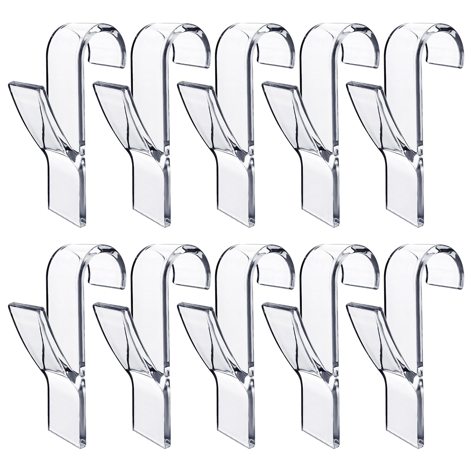 10 Pezzi Ganci per Termoarredo Bagni Ganci Asciugamani Termoarredo Accappatoio Appendini Asciugamani Bagni Trasparente Plastica Salvaspazio Radiatore Standard Gancio Scaldasalviette