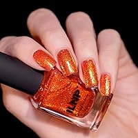 Vista 3 de ILNP Carved - Esmalte de uñas naranja brillante Jack-O'-Lantern