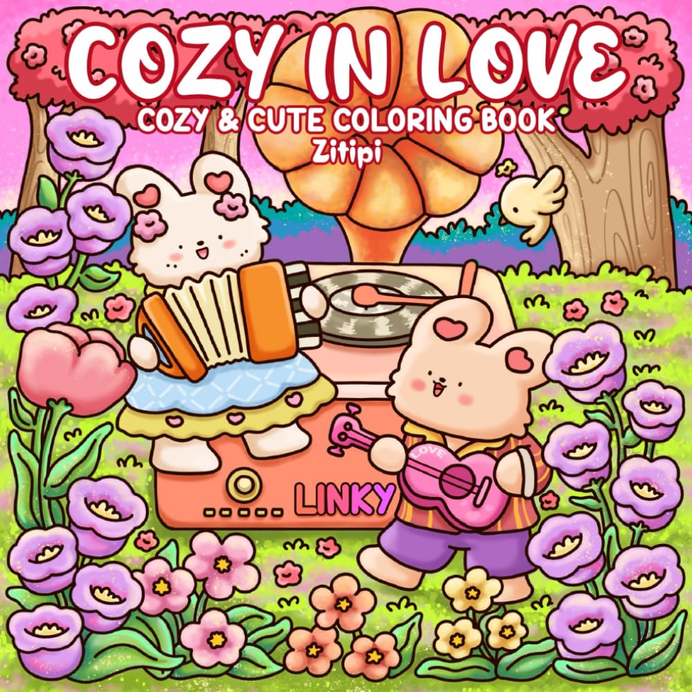 Cozy in Love: Cozy Vibes Coloring Book for Adults & Teens Featuring Sweet Animal Couples, Cozy Love Stories, and Gentle Coloring Moments