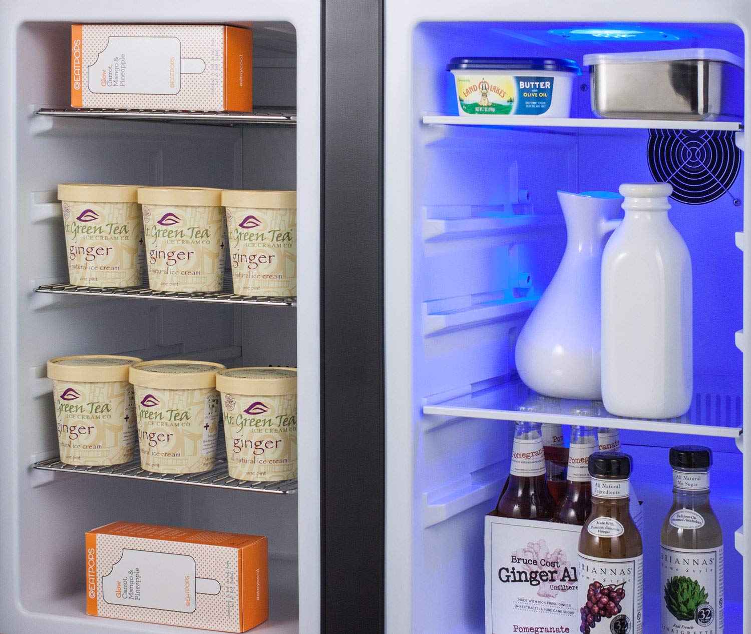 36 In. 5.8 Cu. Ft. Built-In Side By Side Refrigerator With Freezer In Stainless Steel, Coun on Fridge.com - View 4
