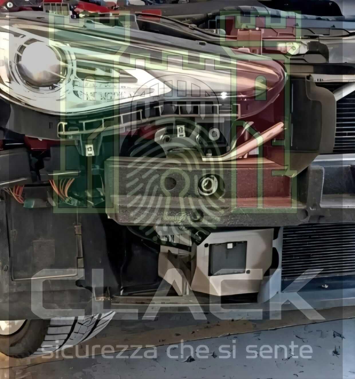 Blindatura Radar per Alfa Romeo 3mm in Acciaio Inox AISI304, Protezione Antifurto Giulia Veloce-QV