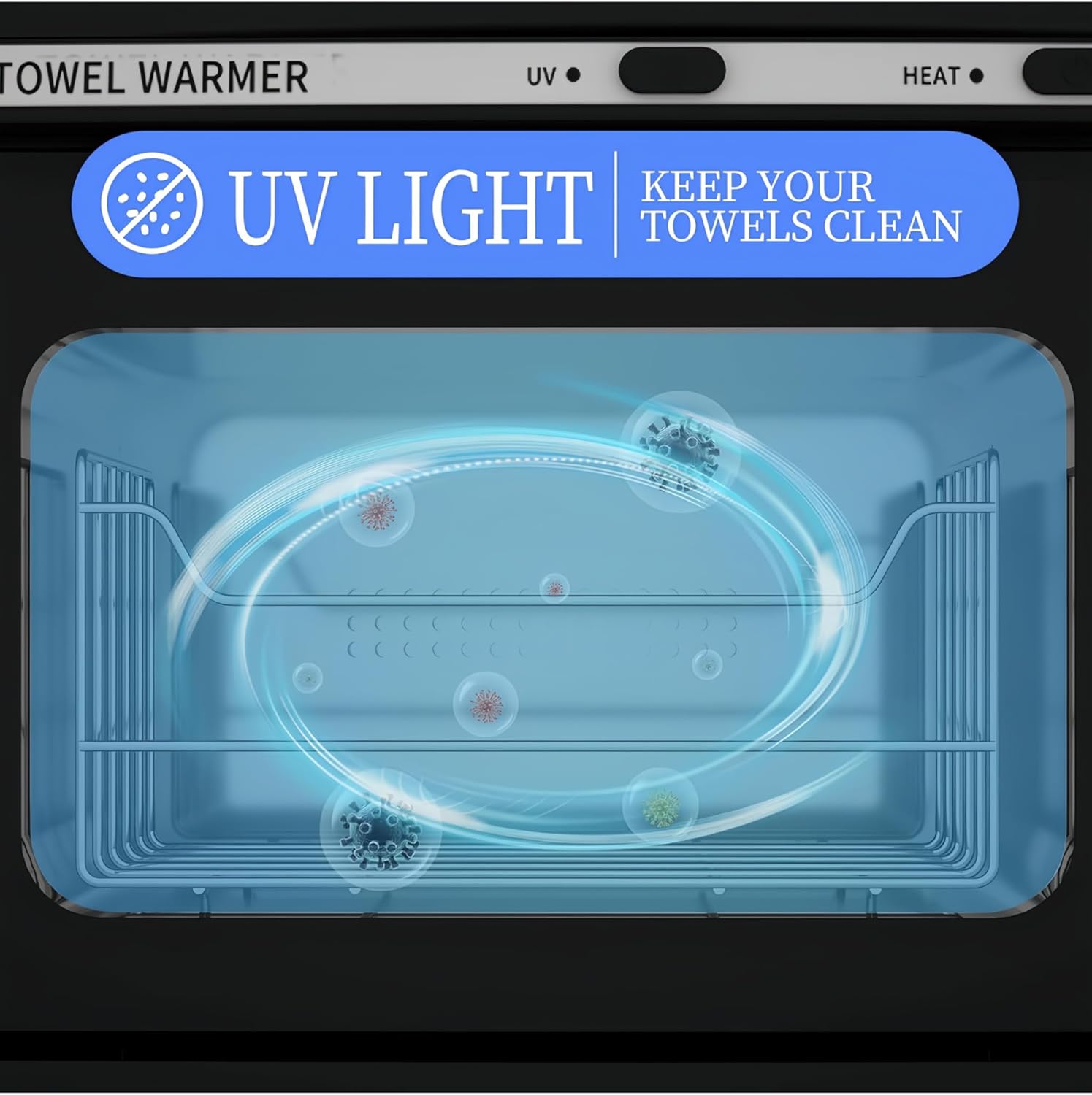 Towel Warmer, Hot Towel Warmers Spa, 8L Professional Mini Towel Warmer, Towel Warmer for Facials. (Black)