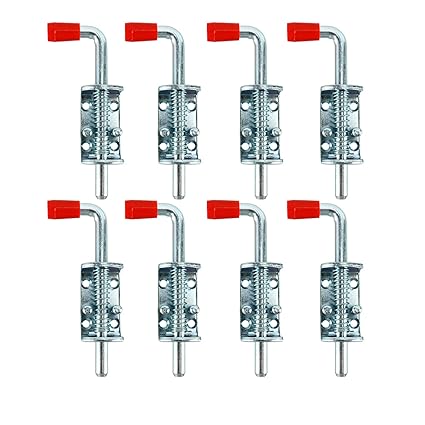 Homend 8 Pack Metal Lock Barrel Bolt Spring Loaded Locking Latch 6.5