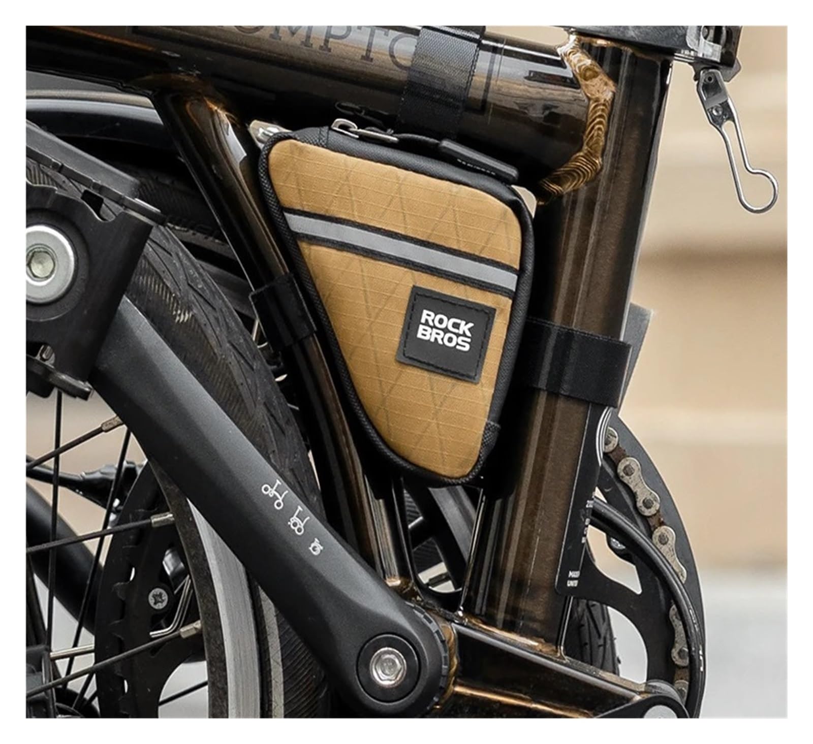 1 szt. Ultralekka mini torba rurkowa na trójkątną przednią ramę roweru | Przechowuj małe rzeczy osobiste na czas dojazdów do miasta(B123-3-About 0.3L)