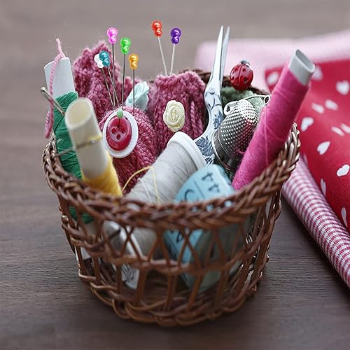 Miniatura 6 de 200 alfileres de costura, alfileres rectos con alfiler de cabeza perlado de calabaza, alfileres de costura largos de 2.2 pulgadas para tela,