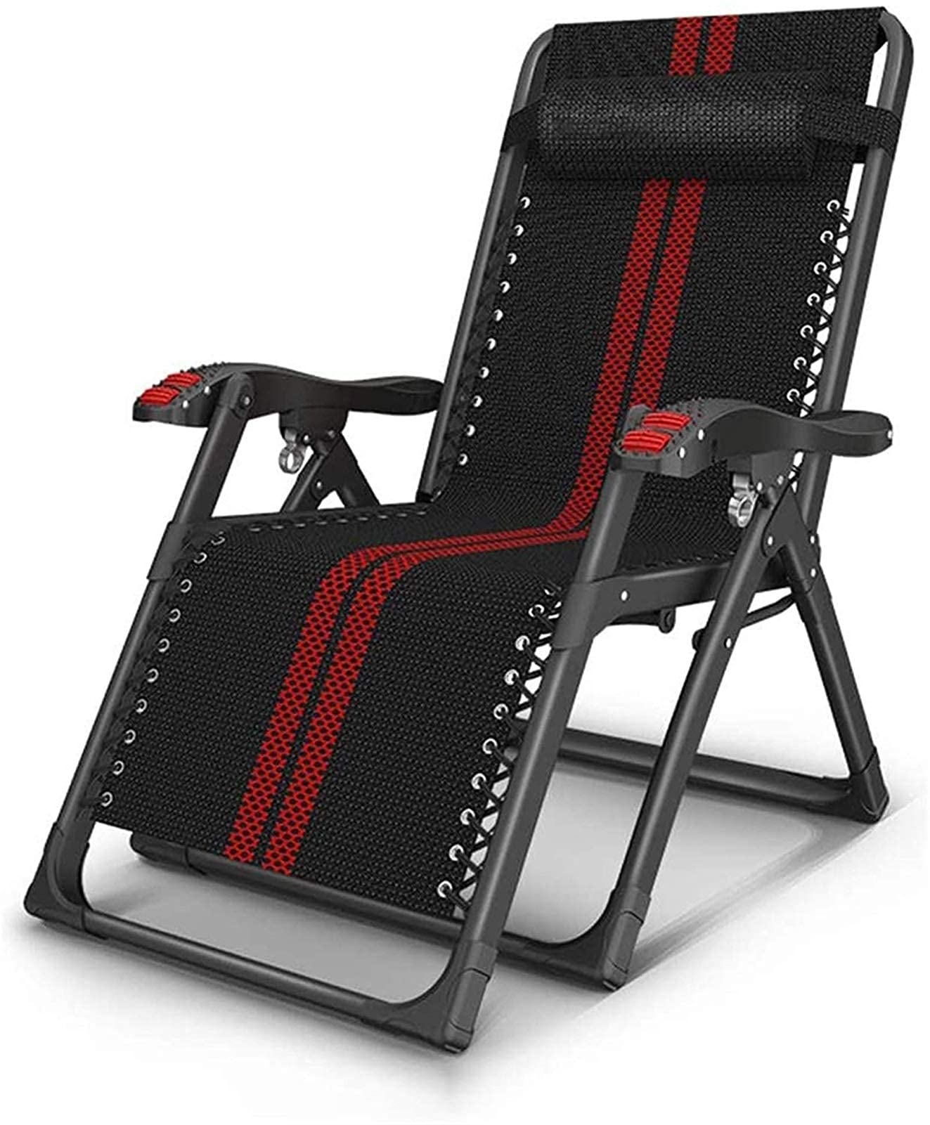 Chaise longue inclinable pliante Huit zéro pour jardin et camping