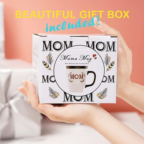 Miniatura 3 de Taza de café de cerámica para mamá, de 16 onzas, divertida taza de café para mujeres, mejor día festivo, Navidad, día de la madre, cumpleaños,