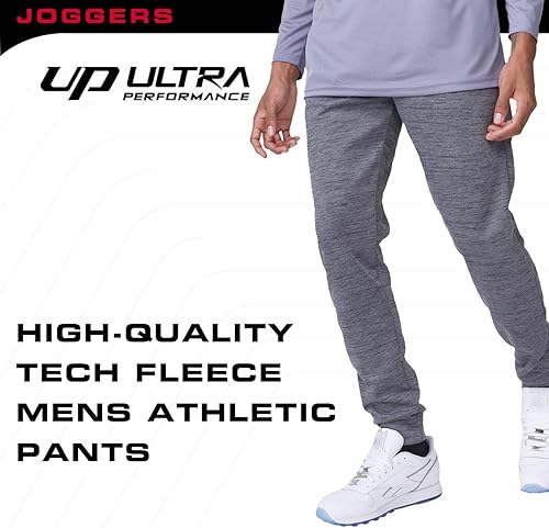 Miniatura 4 de Ultra Performance 3 Pack Mens Joggers Mens Athletic Sweatpants with Pockets for Men, Small - 3X