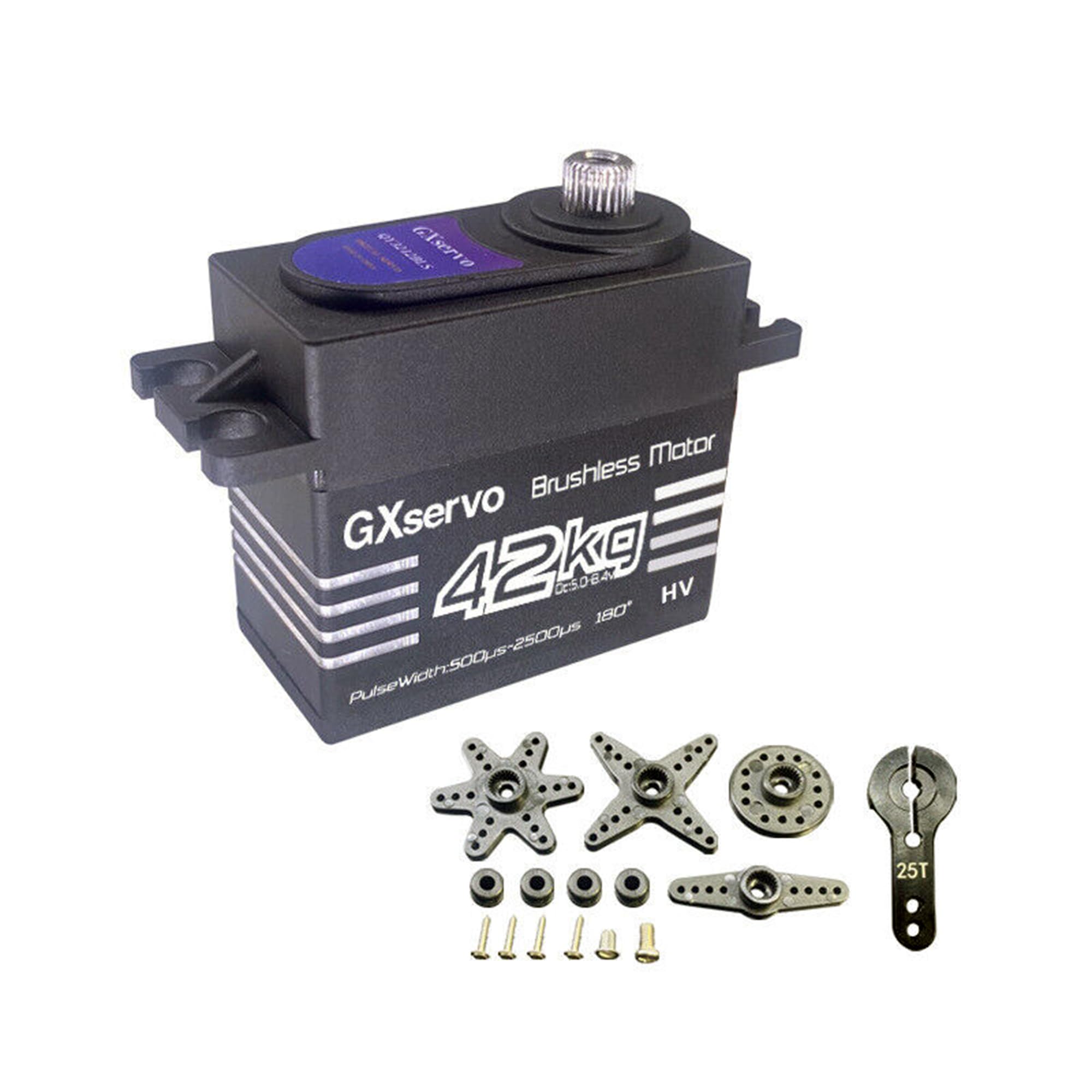 Servo numérique RC sans balais 42 kg - Servo en métal étanche pour modélisme et projets de