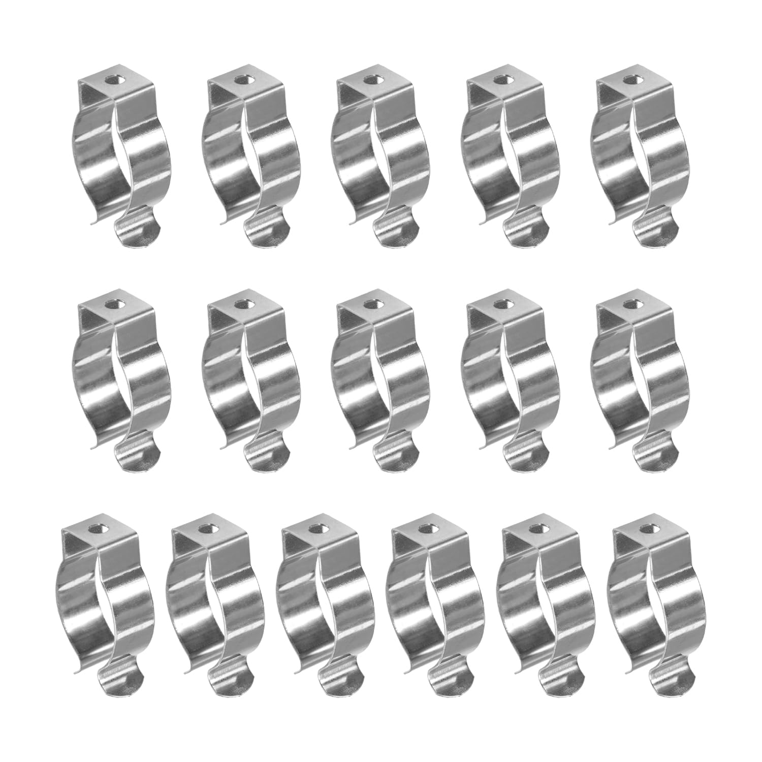 Othmro 16Pcs U T8 16-Pack T8 U Clips Holder Bracket For Led Light Bulbs, Led Fluorescent Tube Replacement Mounting Accessories, Stainless Steel Lamp Support, Lampholder, Pipe Clamps To Prevent Sagging