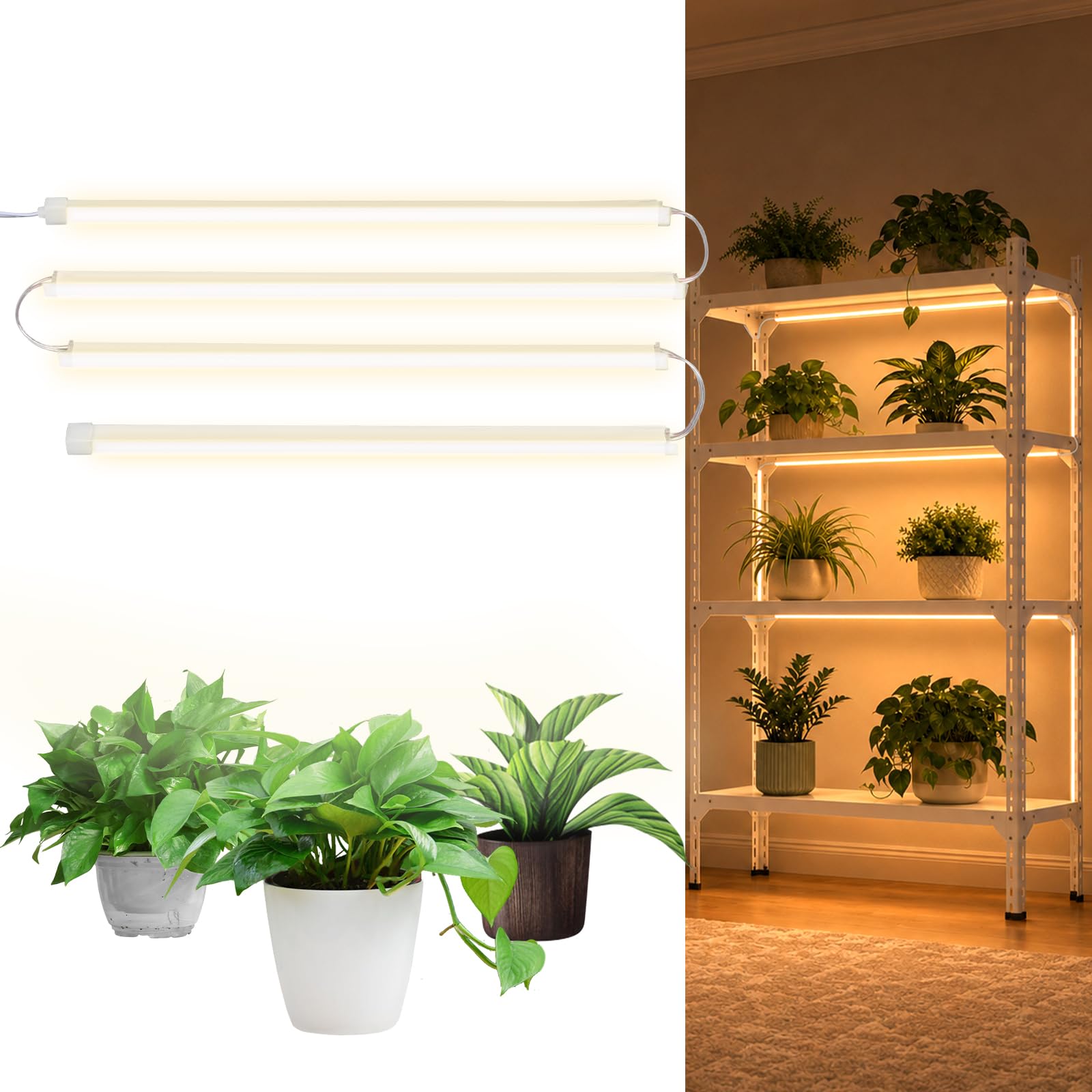 Lampe LED pour plantes à spectre complet - 5 m - Peut être découpée