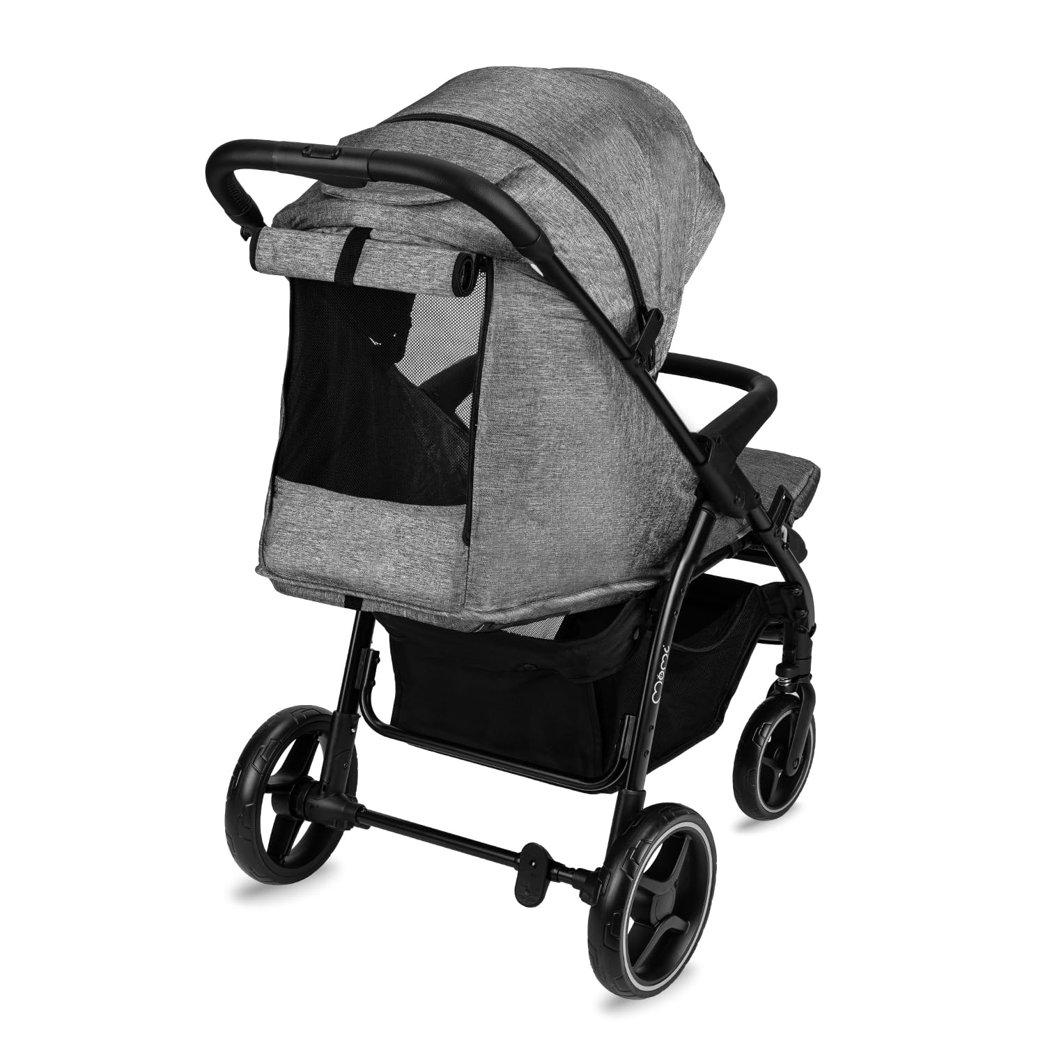 MoMi MIYA EVA Kinder-Buggy Kinderwagen ab 6. Monat bis 22 kg 5-Punkt-Sicherheitsgurt Einkaufskorb Fußsack Getränkehalterung Regenschutz Insektenschutz