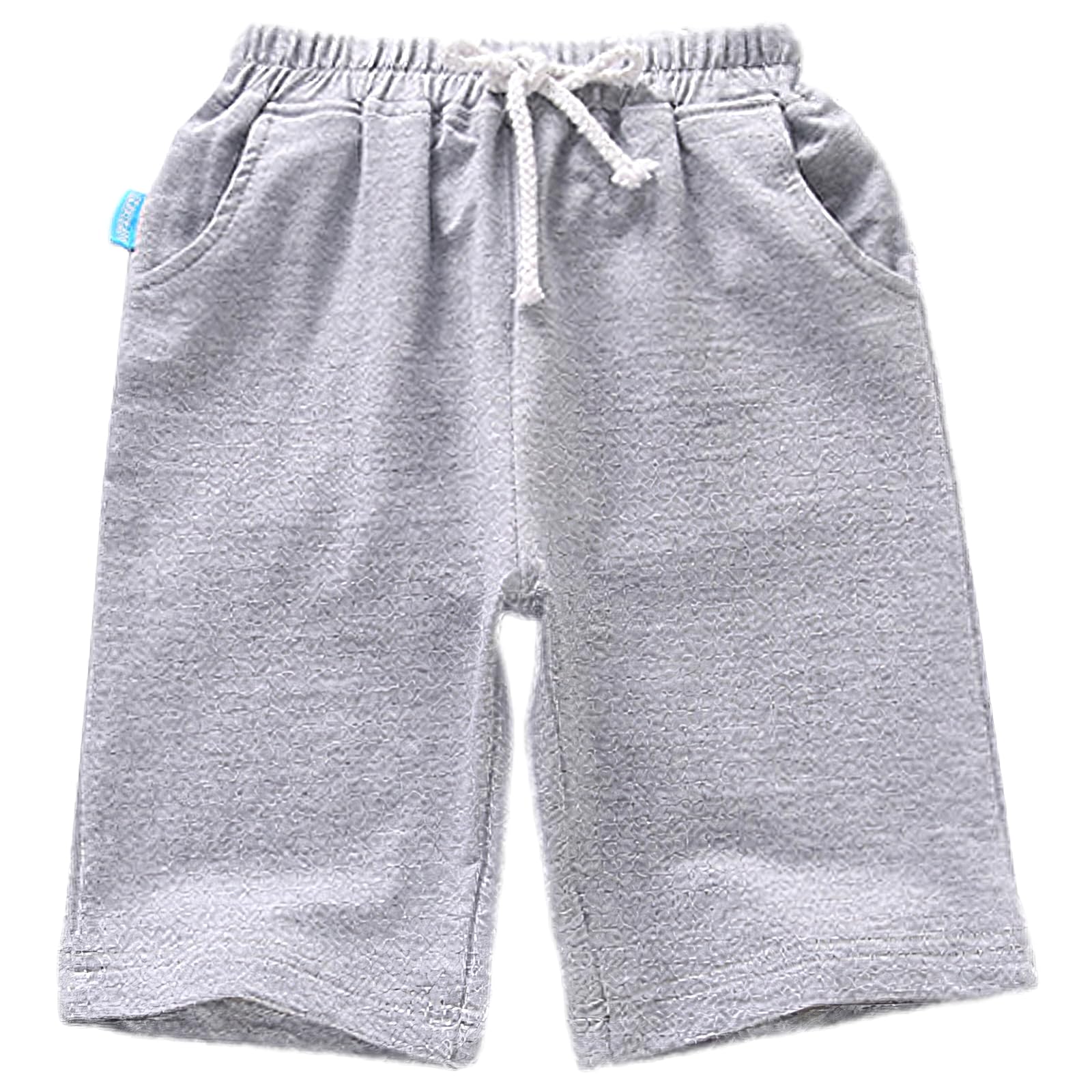 amropi Niños Shorts Pack de 3 Pantalones Cortos Cordón Casual Cintura Elástica Pantalón con Bolsillos para 3-13 años