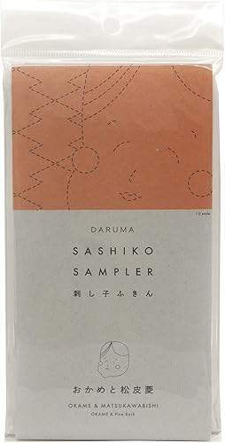 Miniatura 34 de DARUMA Sashiko Sampler - Tela original color azul marino (ángulo recto conectado)