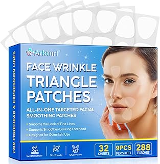 Parches antiarrugas para la cara y la frente,...