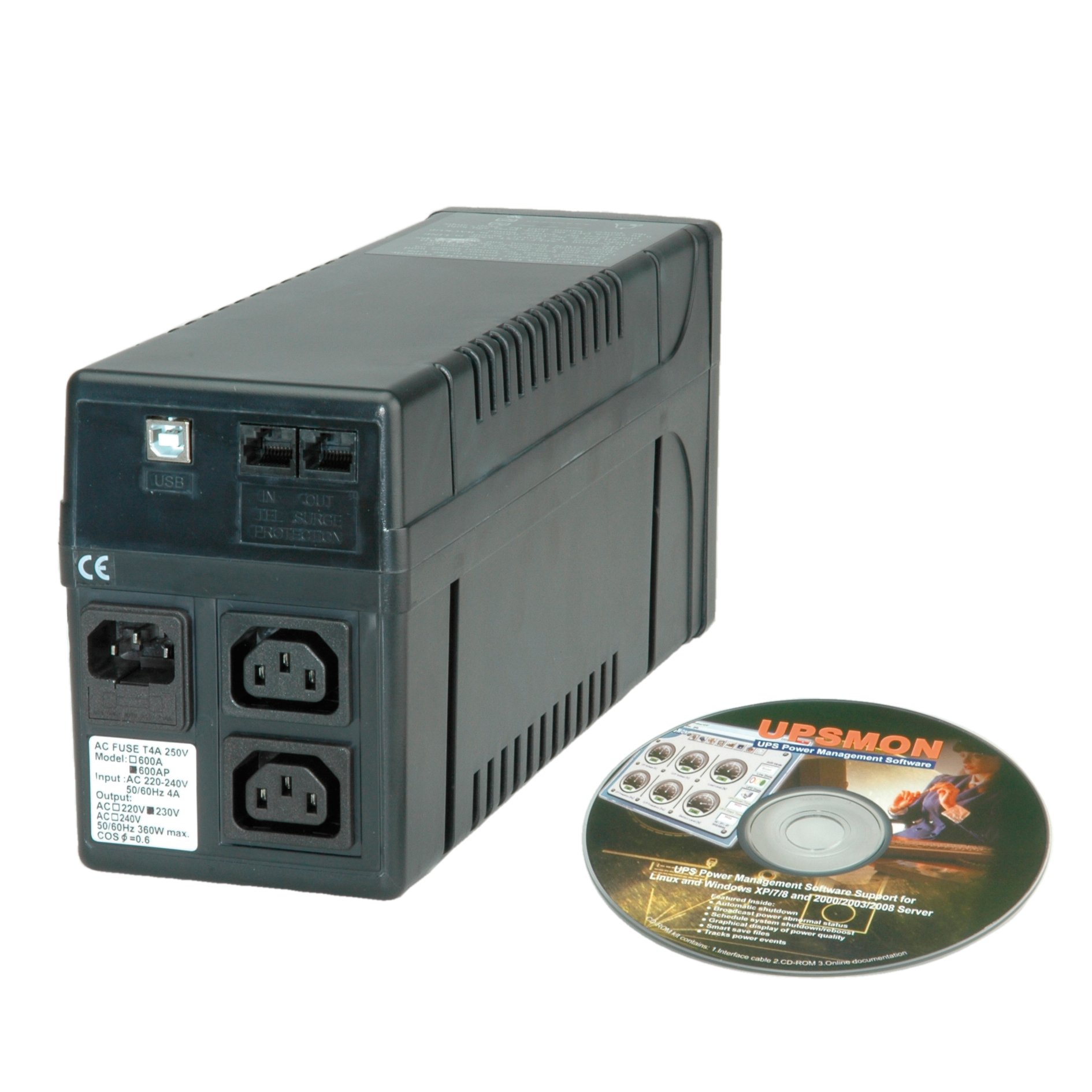 VALUE UPS 800 - Line interaktywny zasilacz UPS z portem USB