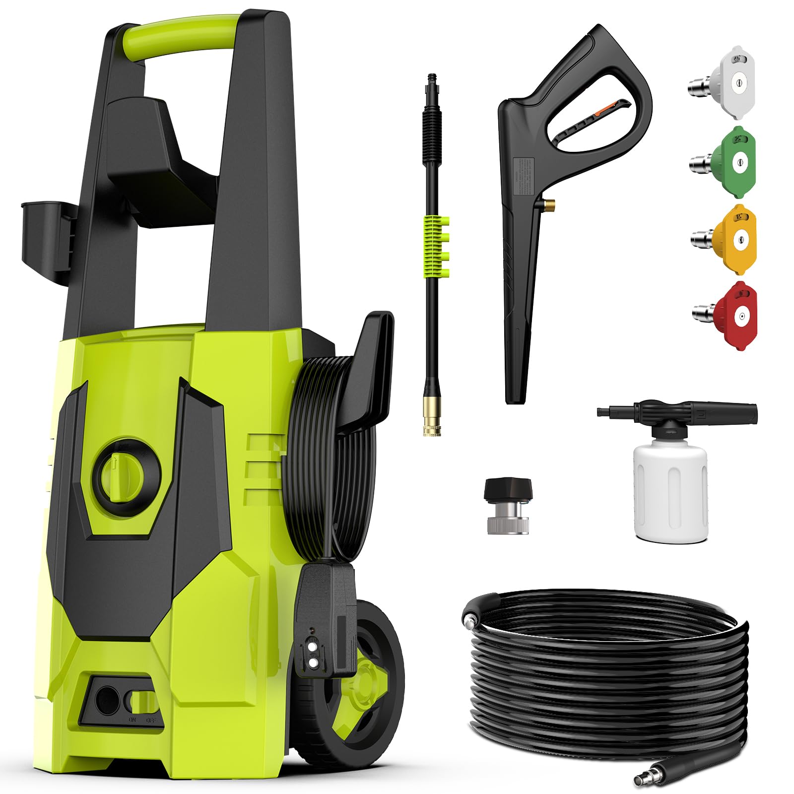 4 Quick Connect Nozzles, FoaFences, Driveways, Homes, Patios, Green