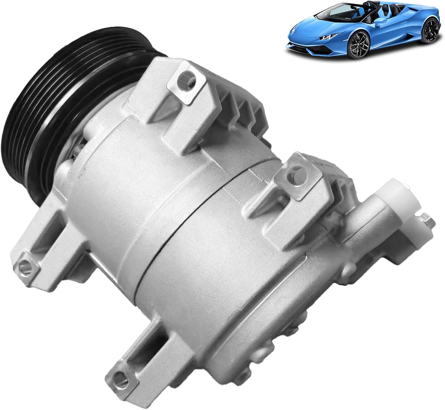 AC Compressor Compatible with Nissan Rogue Select & Rogue L4 2.5L 2008-2015 - Air Conditioner Compressor Replacement OE#92600-JM01B,92610-JM01A,98490-Includes A/C Clutch Kit, A/C Solution