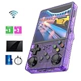 Ugonetend r36s plus Retro Handheld Game Console 4.0-inch Screen,Portable retro gaming console arkos System/26+ Emulators/mp4, Preloaded 5000+ Games (Purple)