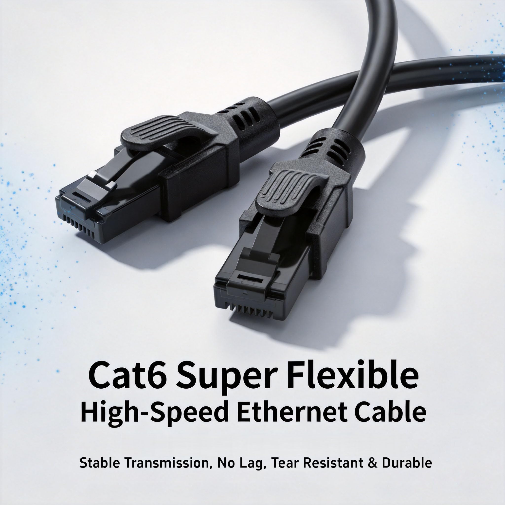 Câble Ethernet blindé CAT6, 23,6 m, avec connecteurs Rj45 et converta-shell, facile à transporter et à ranger, pour les touristes, la production sur scène, les concerts et autres applications