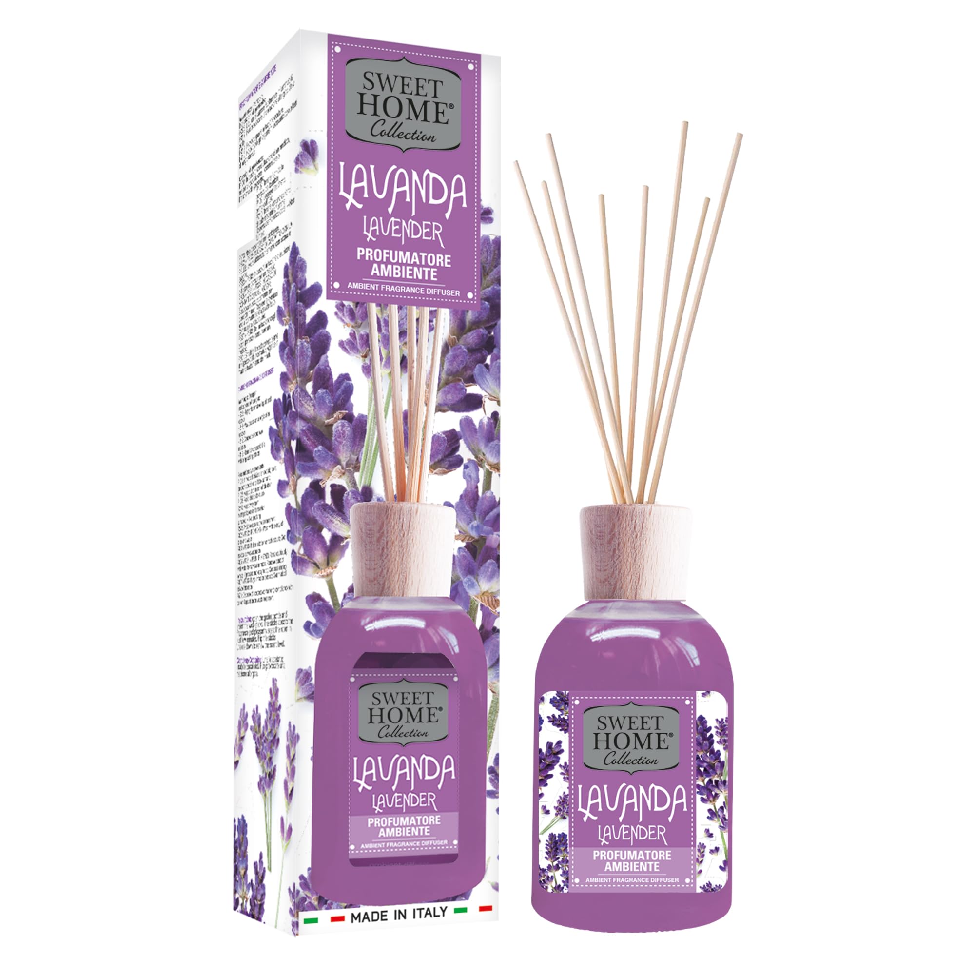 Sweet Home Collection Ambient Fragrance 250ml Lavender Reed Diffuser