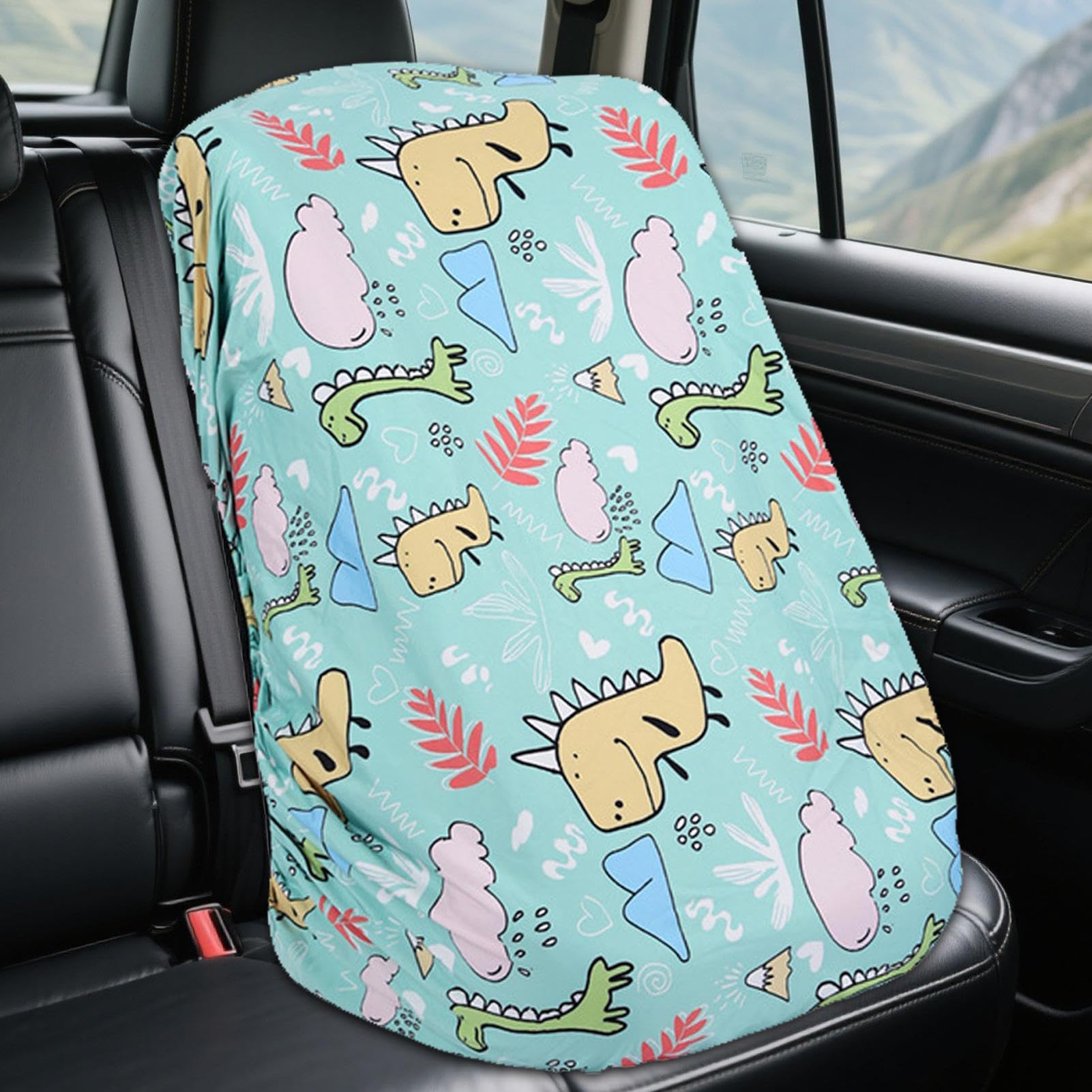 Generisch Cubierta de protección solar para asiento de coche, cubierta de seguridad para bebé, parasol refrescante con protección UV para viajes de bebé en verano